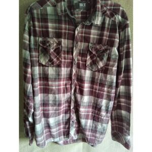 BKE ATHLETIC FIT XXL Plaid Shirt-Snap Closures